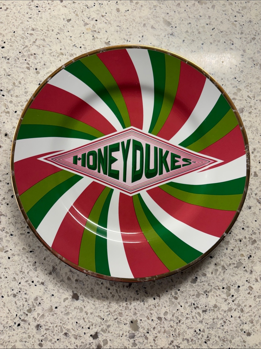 Wizarding World of Harry Potter Honeydukes Swirl Candy Plate